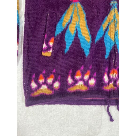 Yari Artesanias Full Zip Wool Sweater Men Size Large Native Southwestern Tribal - Picture 3 of 16